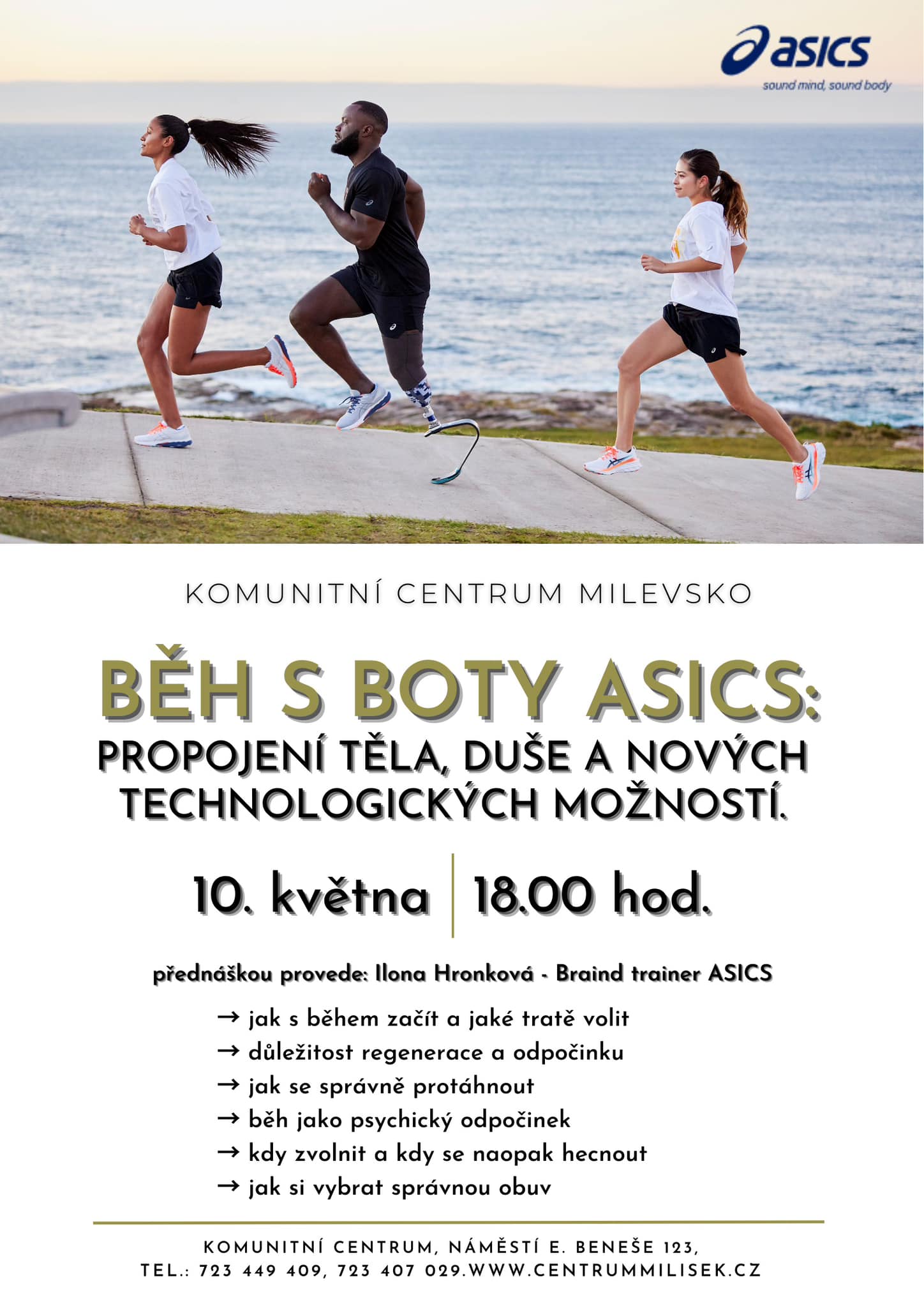 Plakát Běh s boty Asics