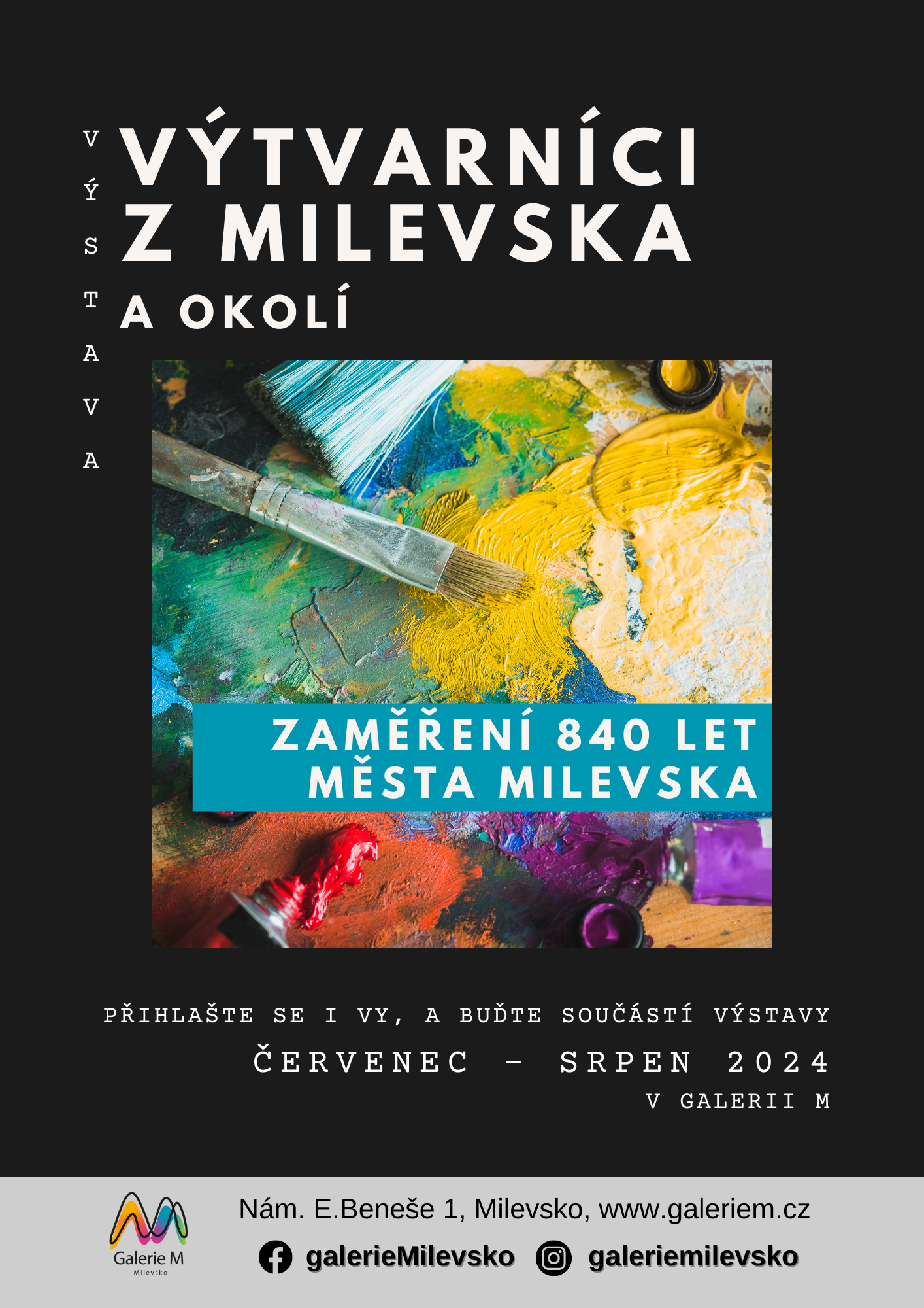 Plakát Výstava Výtvarníci Milevska a okolí