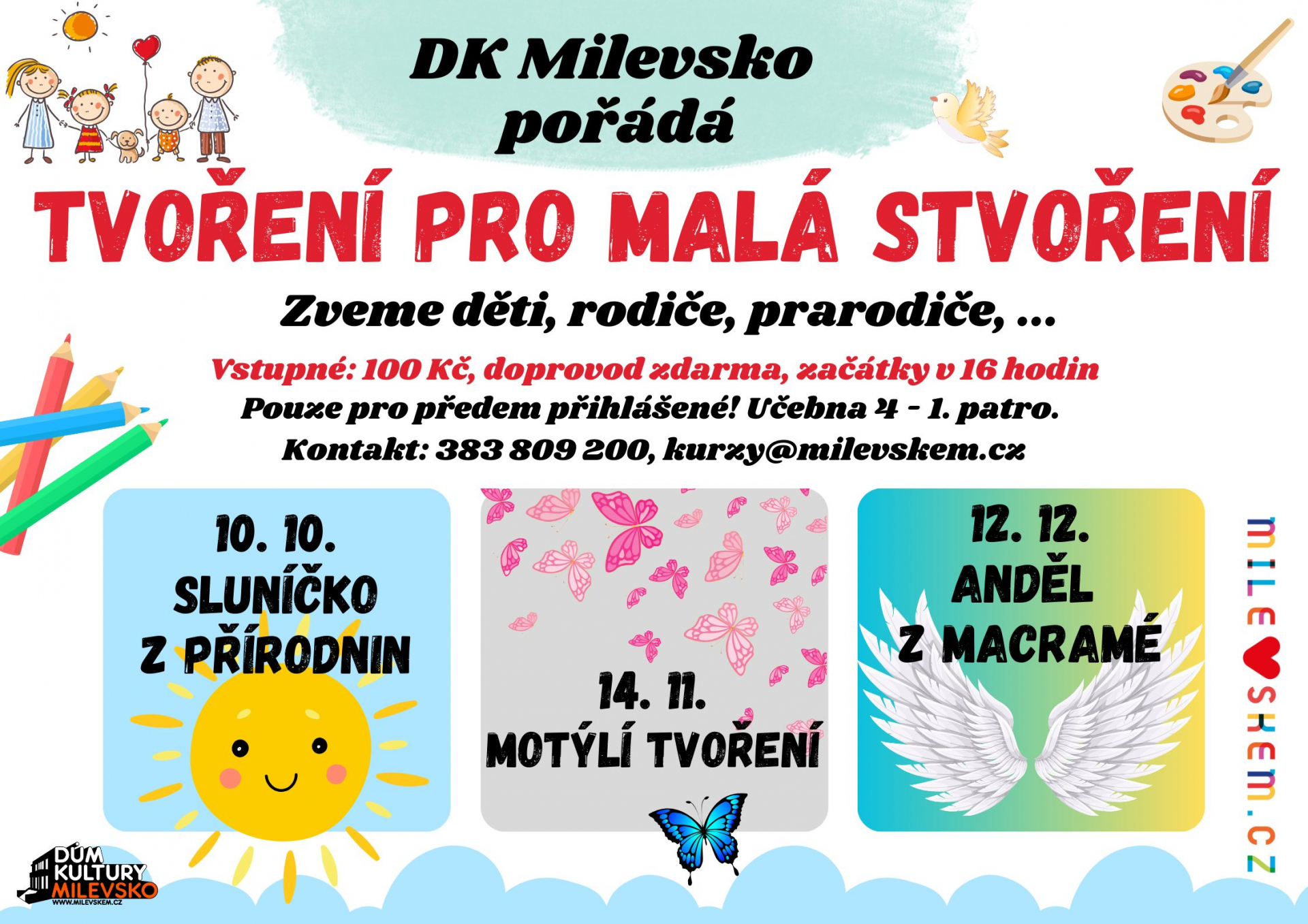 Plakát Tvoření pro malá stvoření - Anděl z macramé