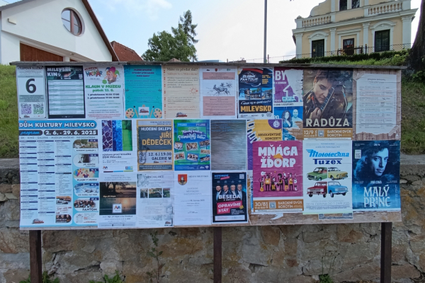 Foto výlepové plochy v Milevsku 6 AUTOBUSOVÉ NÁDRAŽÍ