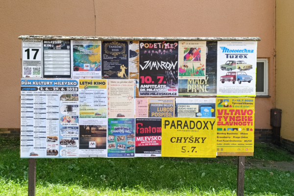 Foto výlepové plochy v Milevsku 17 JÍDELNA LIDOVKA