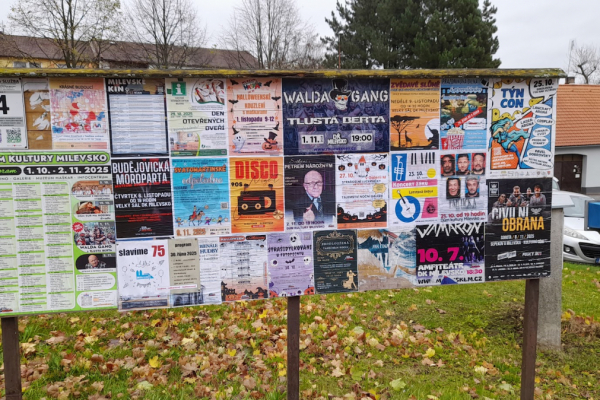 Foto výlepové plochy v Milevsku 4 ČSAD