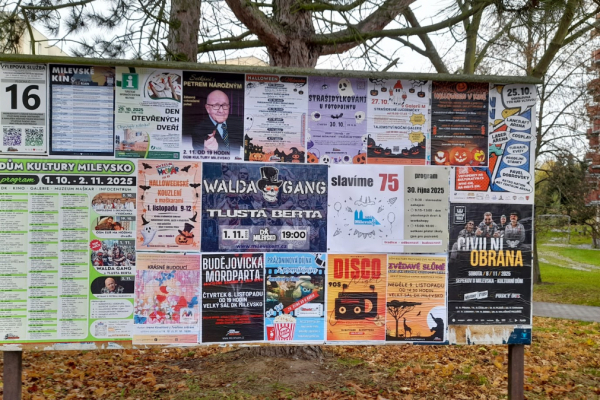 Foto výlepové plochy v Milevsku 16 PÍSECKÉ PŘEDMĚSTÍ