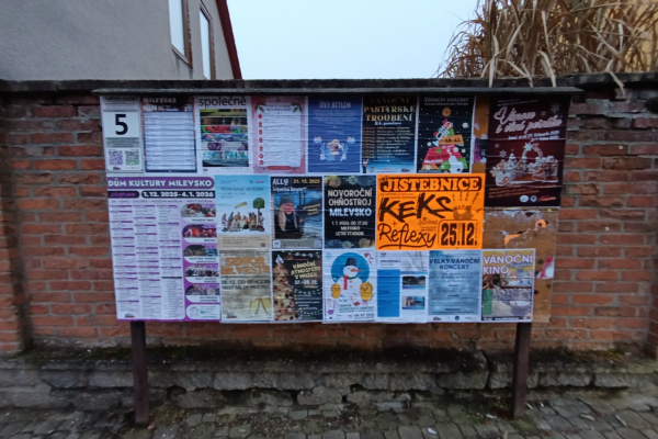 Foto výlepové plochy v Milevsku 5 KINO