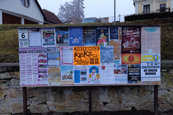 Foto výlepové plochy v Milevsku 6 AUTOBUSOVÉ NÁDRAŽÍ