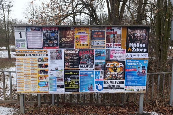 Foto výlepové plochy v Milevsku 1  KLÁŠTER