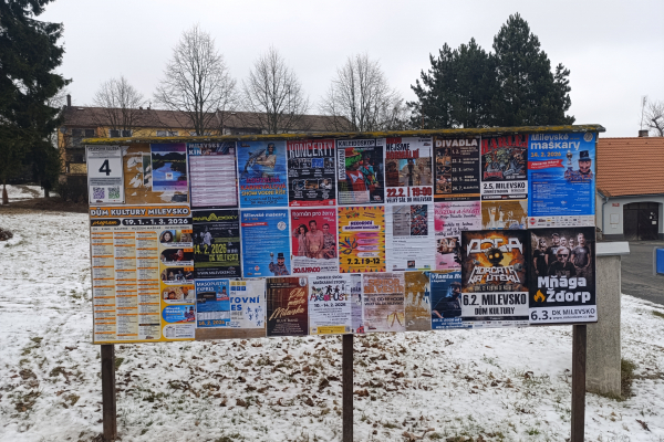 Foto výlepové plochy v Milevsku 4 ČSAD