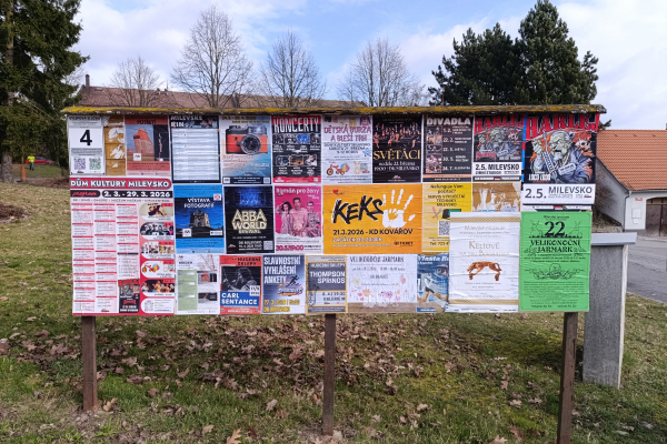 Foto výlepové plochy v Milevsku 4 ČSAD