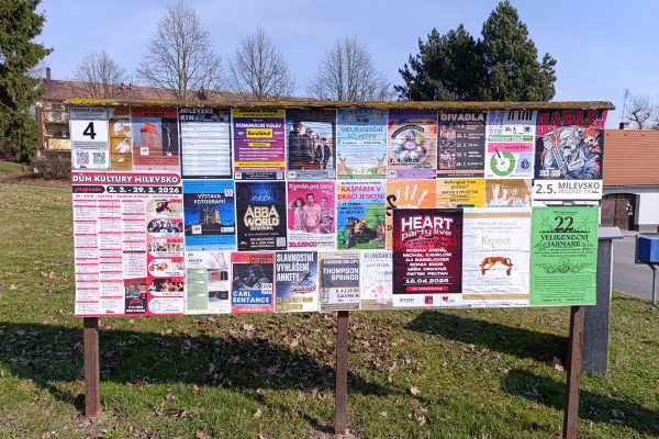 Foto výlepové plochy v Milevsku 4 ČSAD