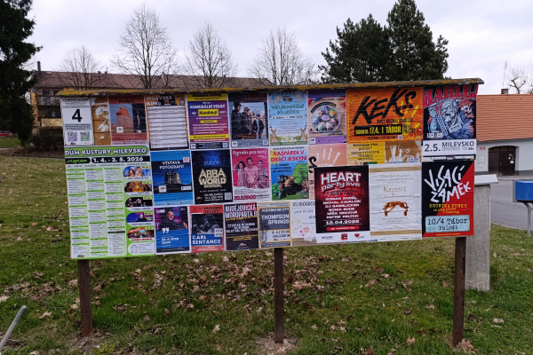 Foto výlepové plochy v Milevsku 4 ČSAD