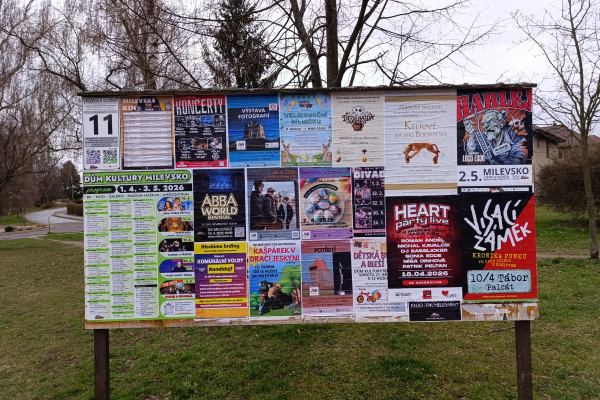 Foto výlepové plochy v Milevsku 11 MĚSTSKÝ ÚŘAD