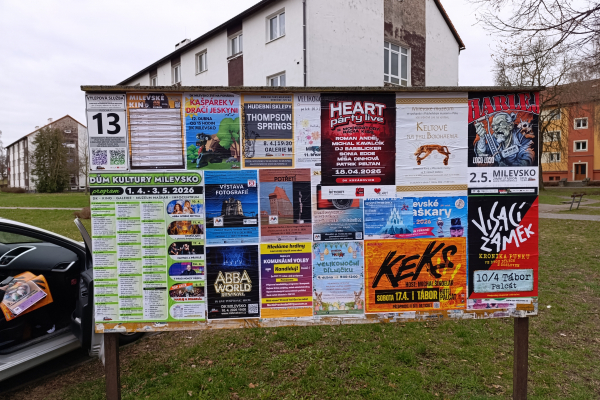 Foto výlepové plochy v Milevsku 13 ISŠT