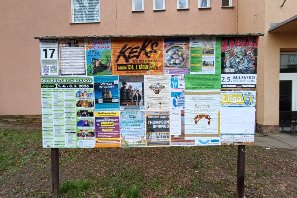 Foto výlepové plochy v Milevsku 17 JÍDELNA LIDOVKA