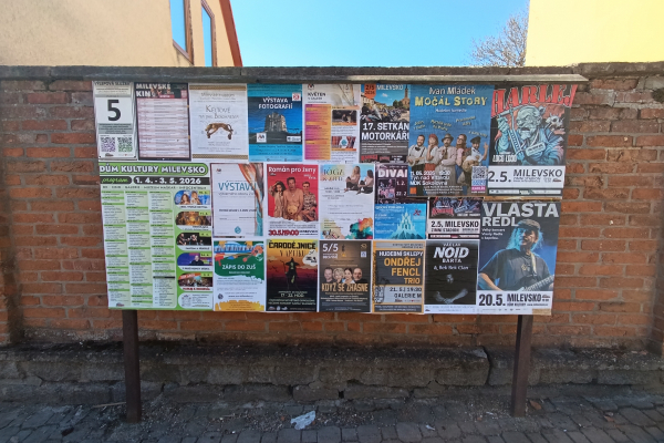 Foto výlepové plochy v Milevsku 5 KINO