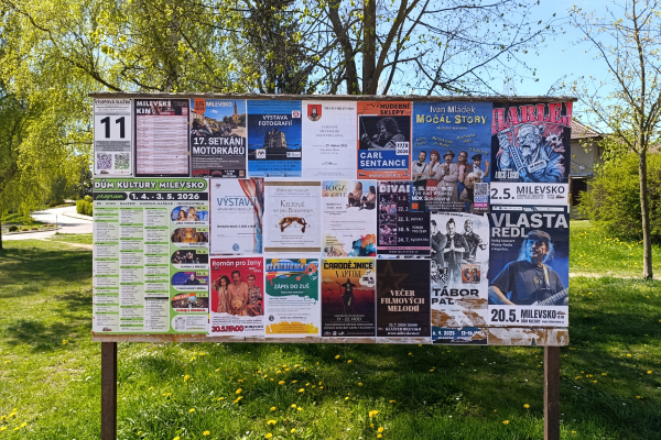 Foto výlepové plochy v Milevsku 11 MĚSTSKÝ ÚŘAD