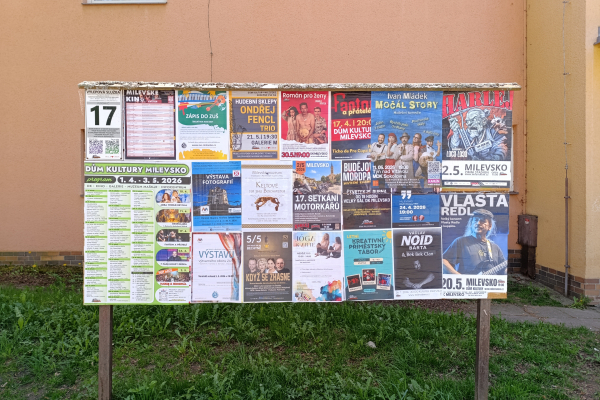 Foto výlepové plochy v Milevsku 17 JÍDELNA LIDOVKA