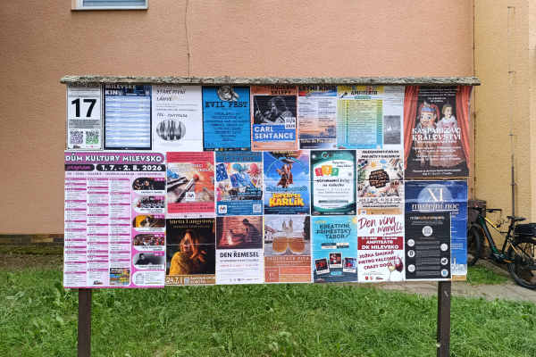 Foto výlepové plochy v Milevsku 17 JÍDELNA LIDOVKA