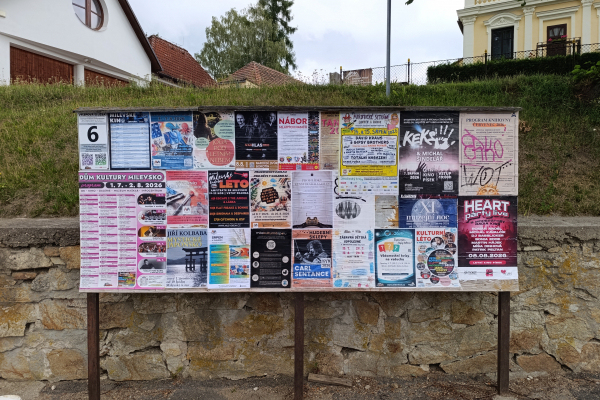 Foto výlepové plochy v Milevsku 6 AUTOBUSOVÉ NÁDRAŽÍ