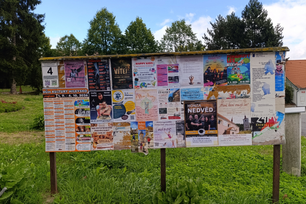 Foto výlepové plochy v Milevsku 4 ČSAD