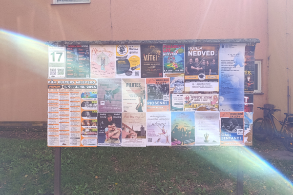 Foto výlepové plochy v Milevsku 17 JÍDELNA LIDOVKA