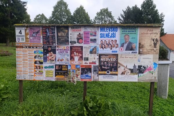 Foto výlepové plochy v Milevsku 4 ČSAD