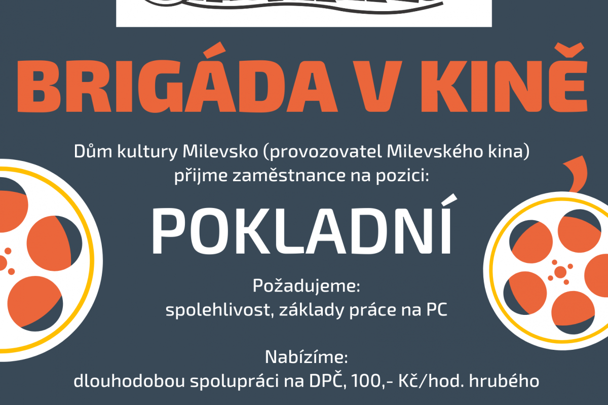 Foto k aktualitě Nabídka zaměstnání v Milevském kině