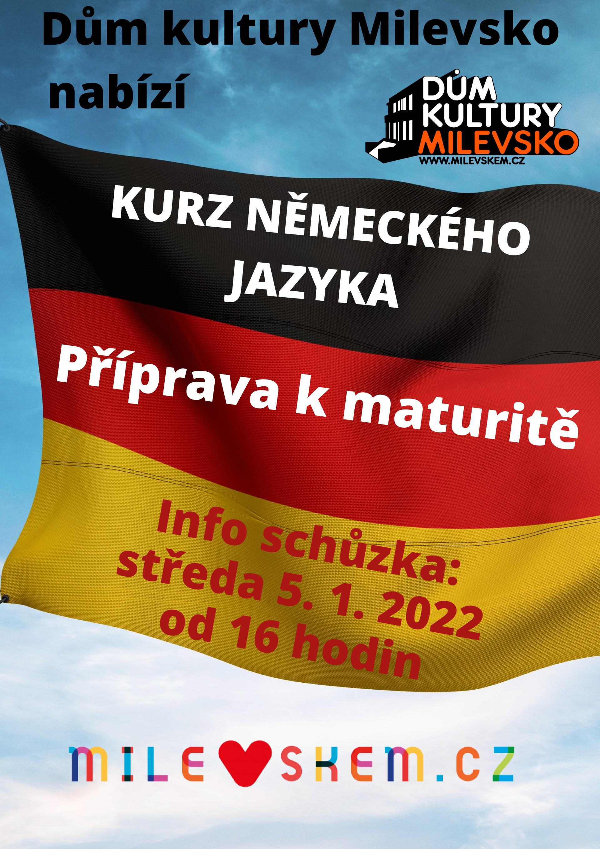 Plakát Kurz německého jazyka - příprava k maturitě