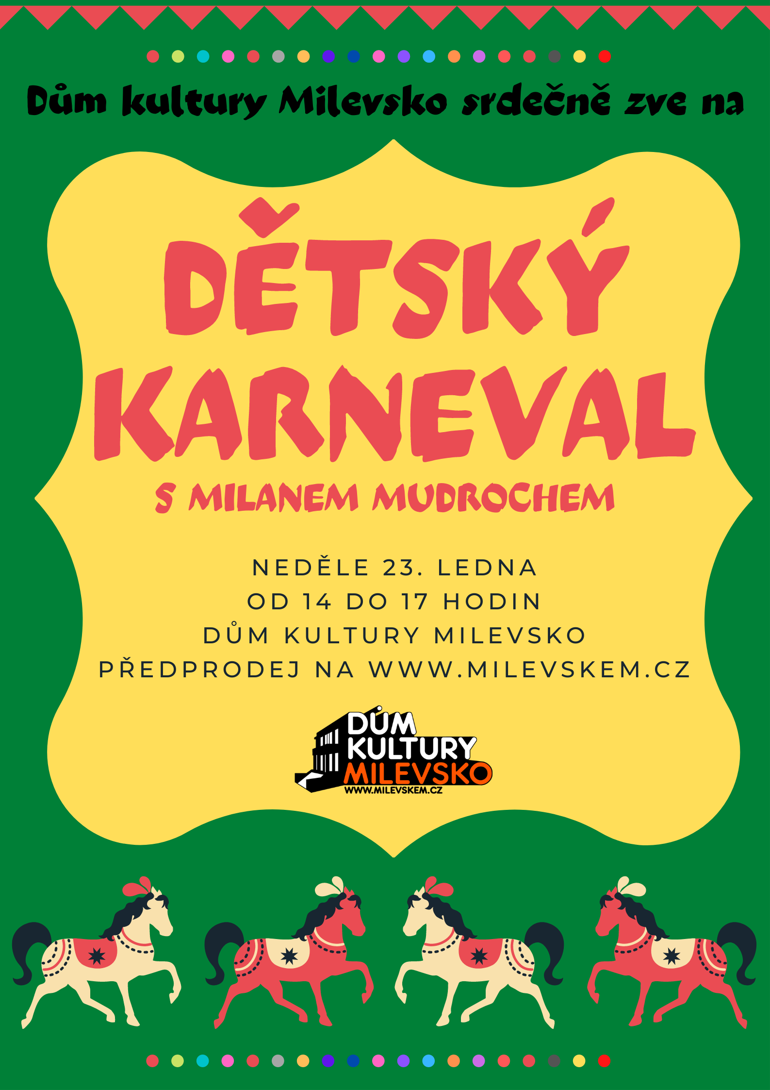 Plakát Dětský karneval s Milanem Mudrochem