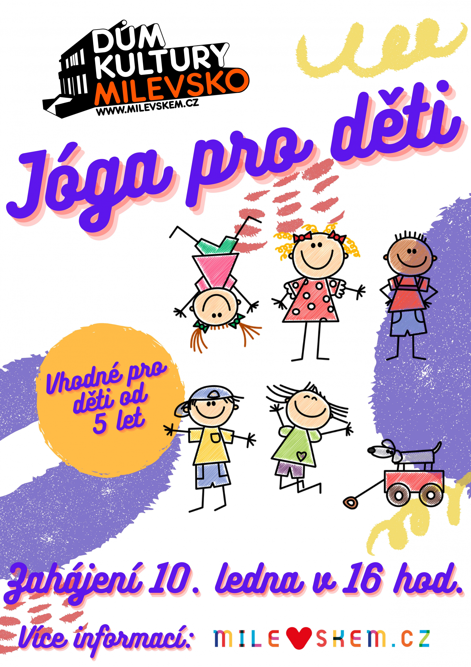 Plakát Jóga pro děti - zahájení kurzu