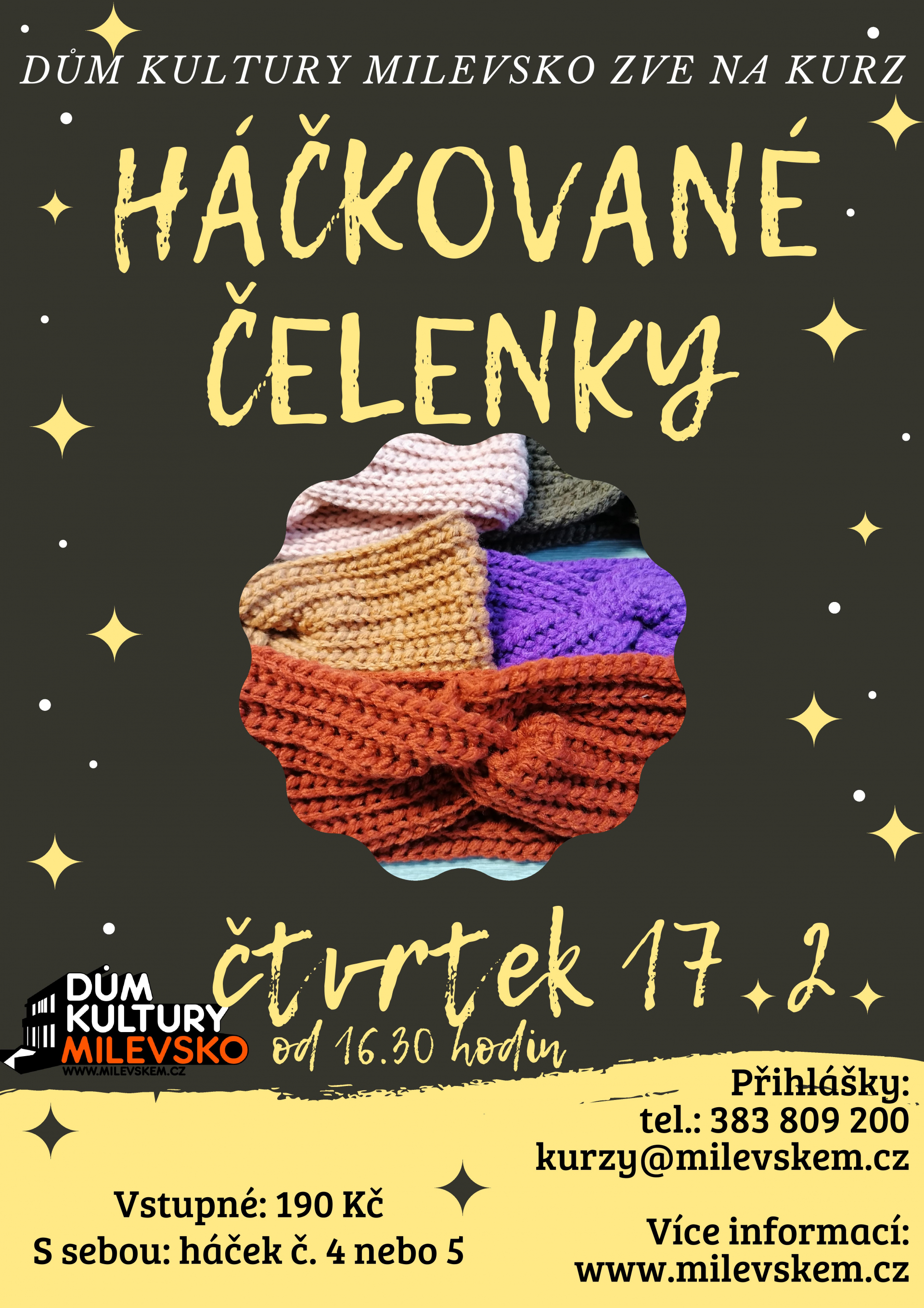 Plakát Kurz - Háčkované čelenky