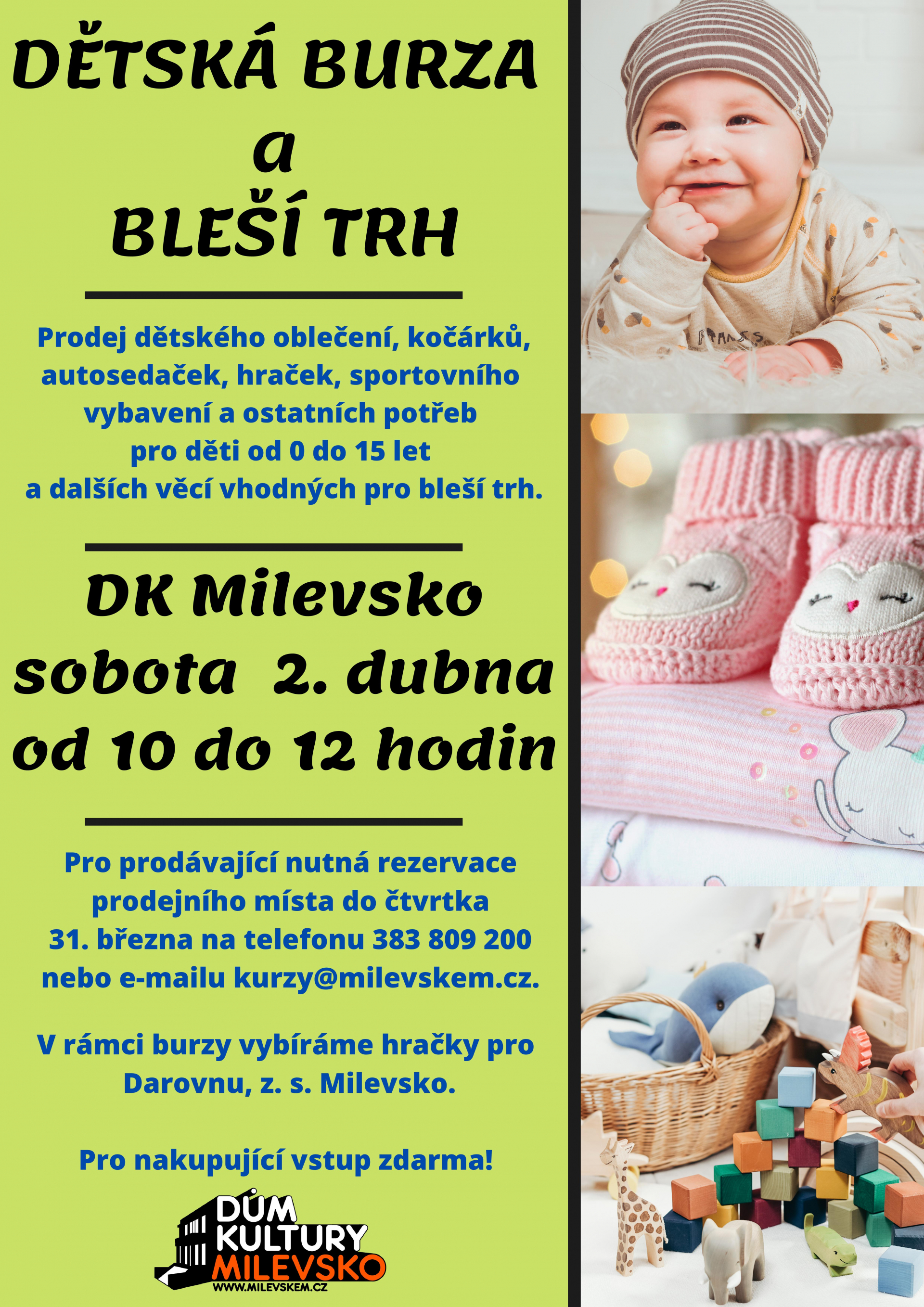 Plakát Jarní dětská burza a bleší trh