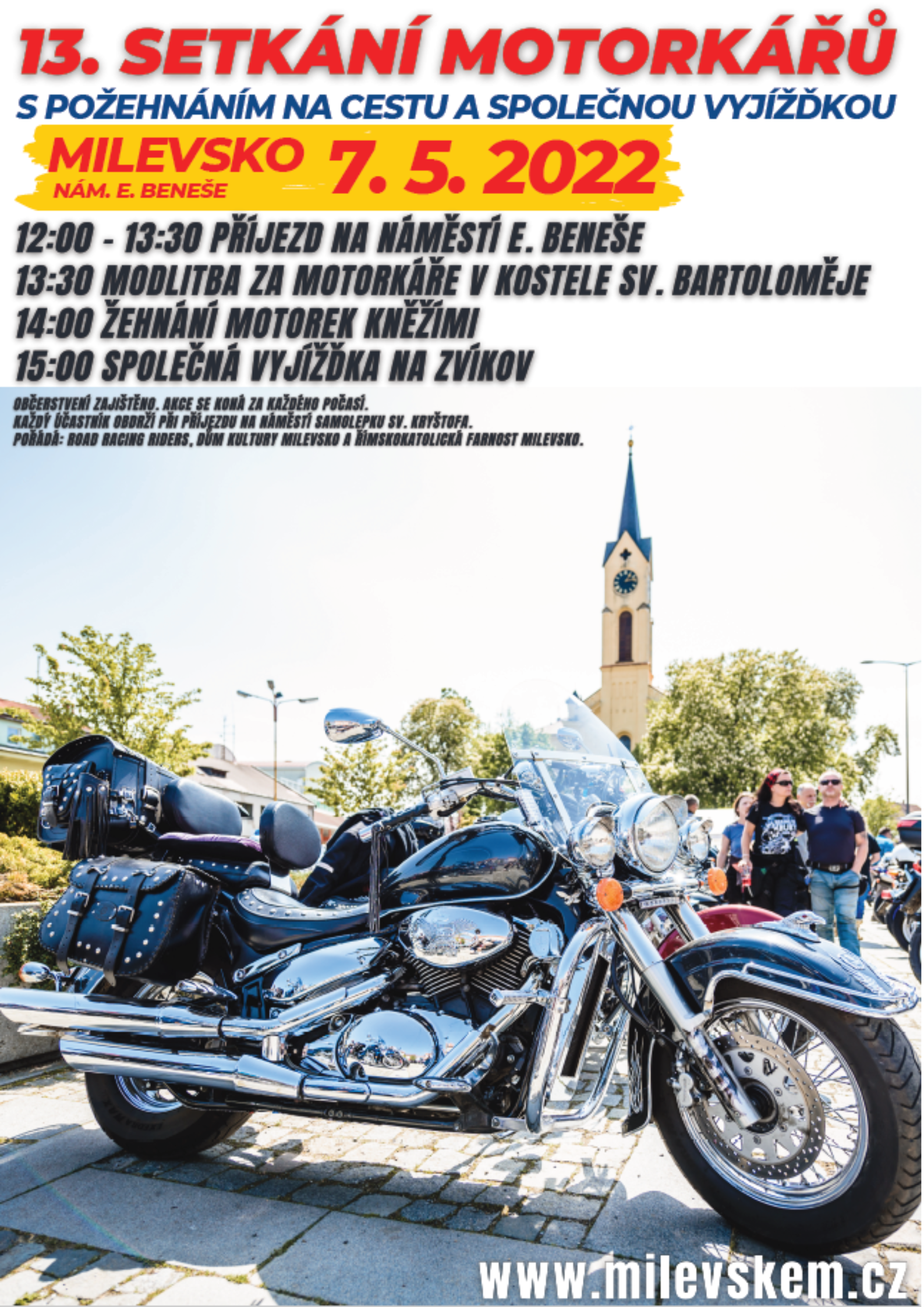 Plakát 13. Setkání motorkářů 