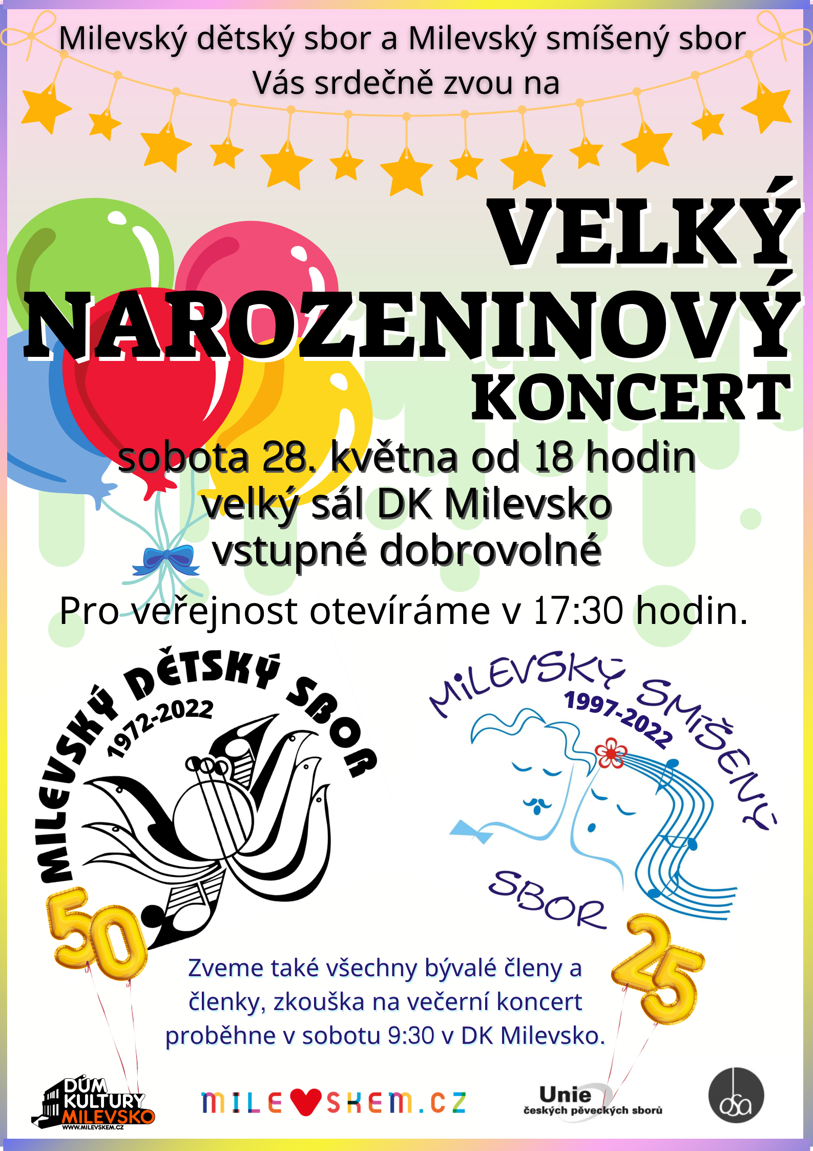 Plakát Velký narozeninový koncert