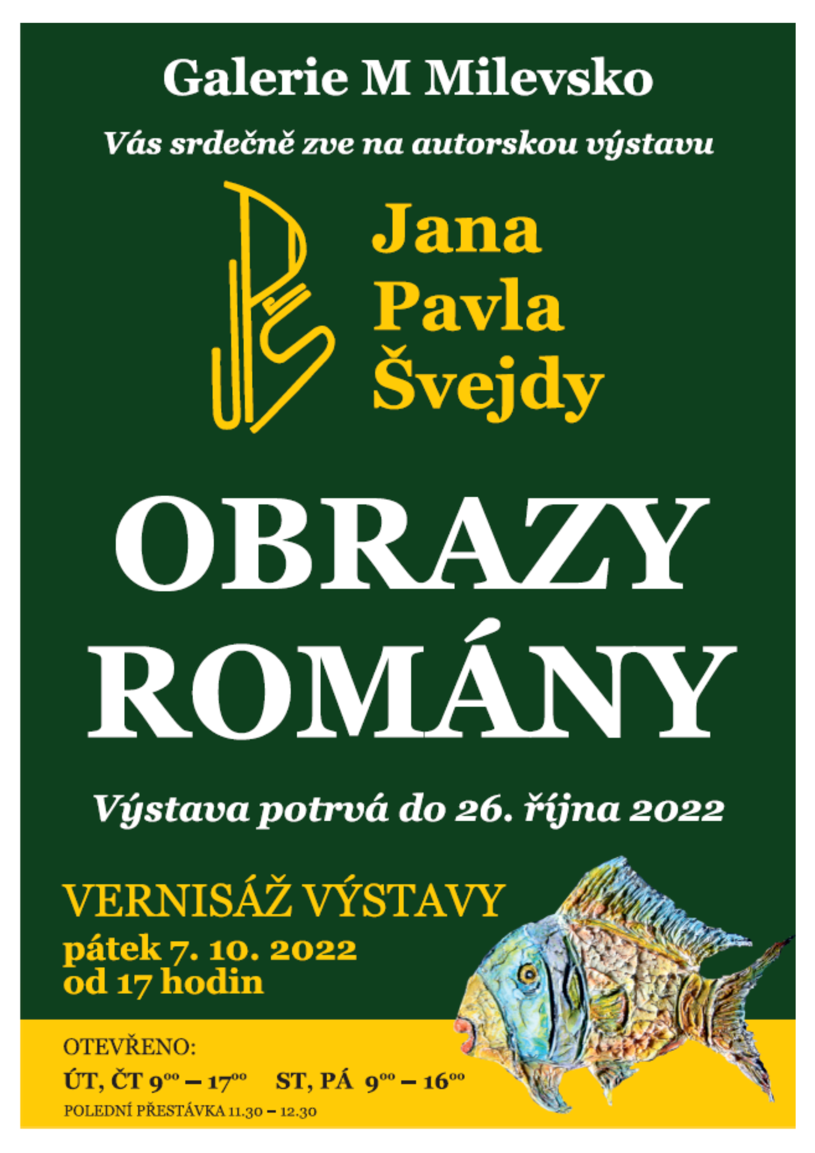 Plakát Výstava Obrazy - romány