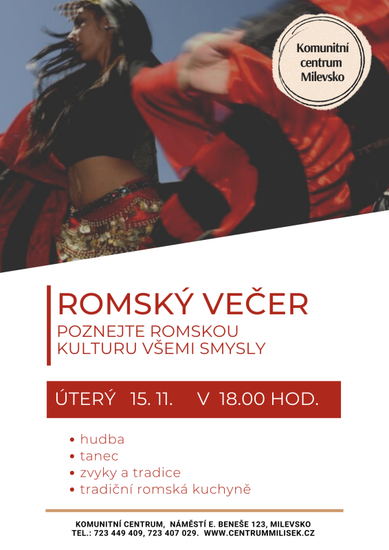 Plakát Romský večer