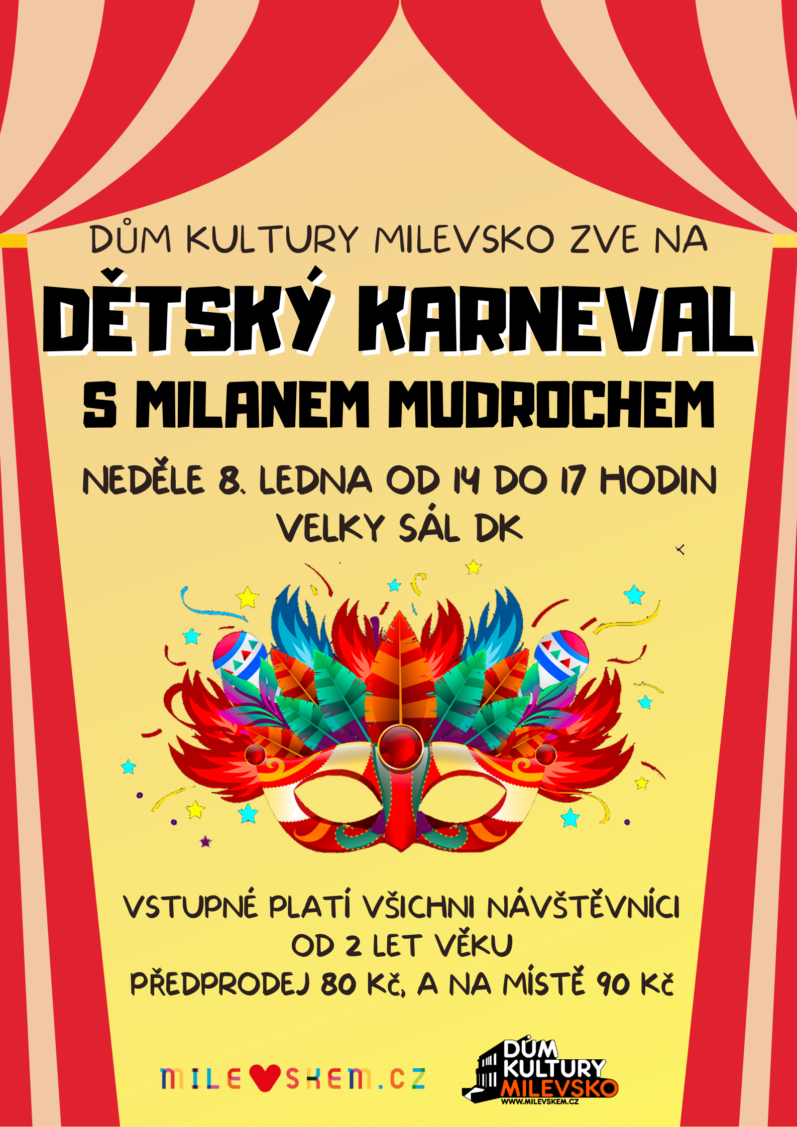 Plakát Dětský karneval s Milanem Mudrochem