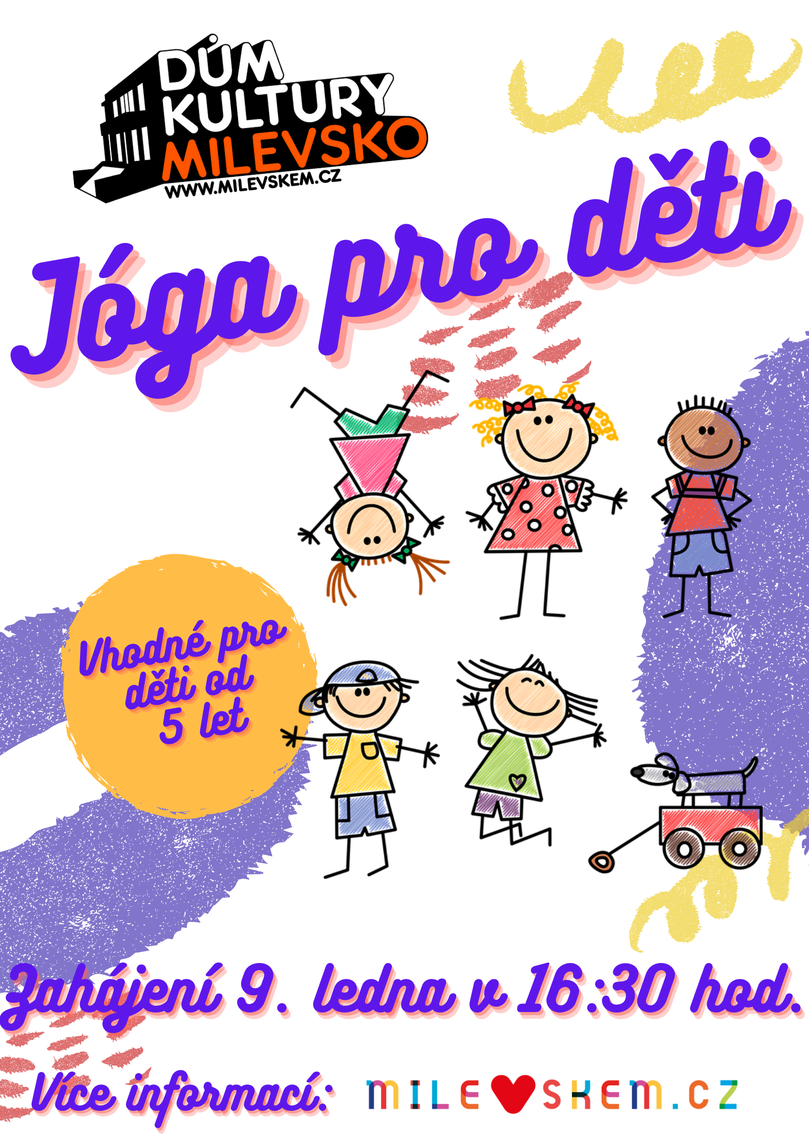 Plakát Kurz dětské jógy