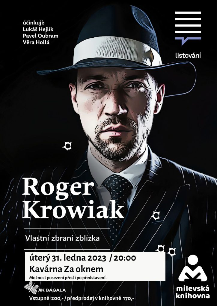 Plakát Listování Lukáše Hejlíka - Roger Krowiak