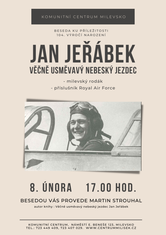 Plakát Jan Jeřábek věčně usměvavý nebeský jezdec