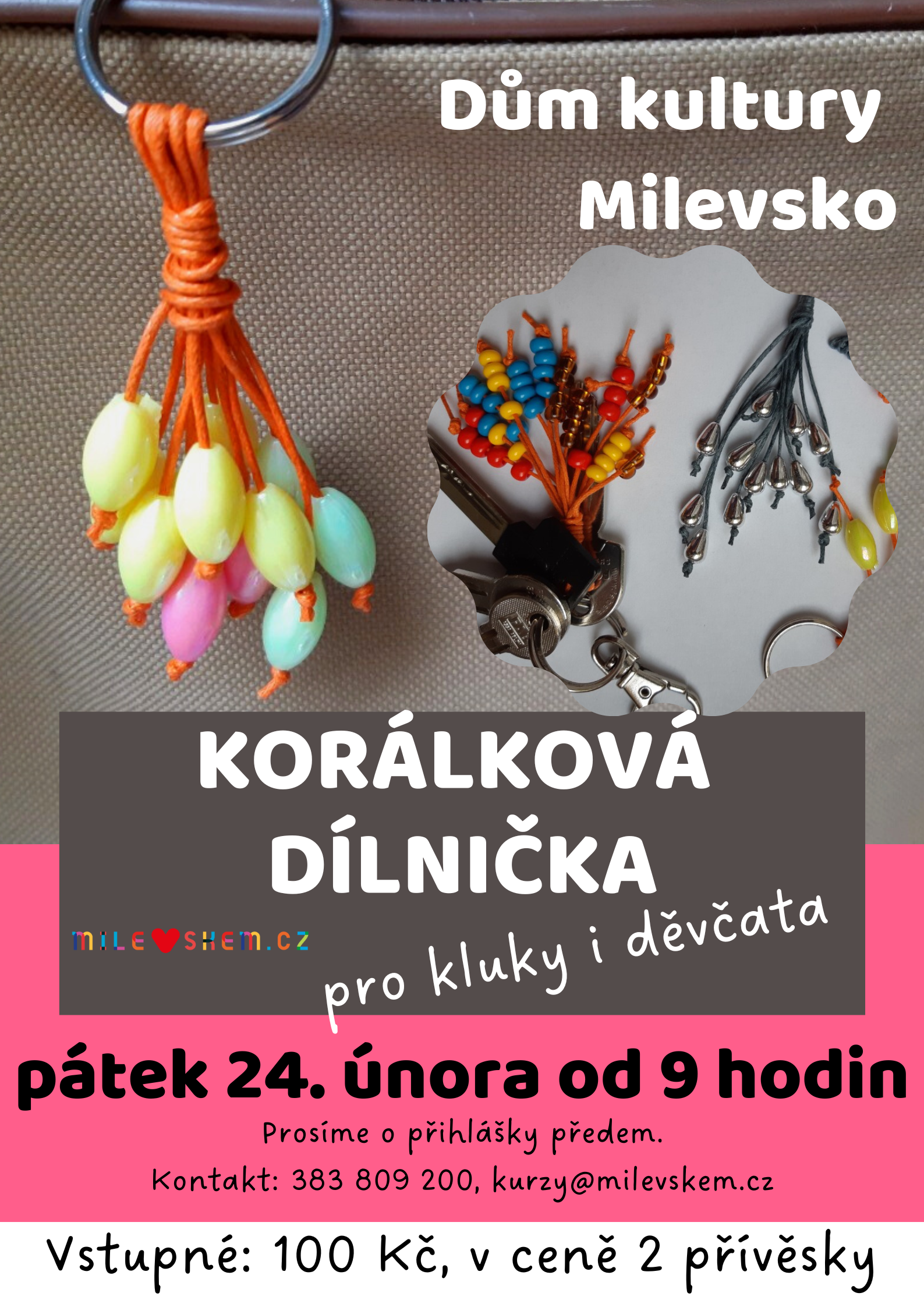 Plakát Korálková dílnička pro kluky i děvčata