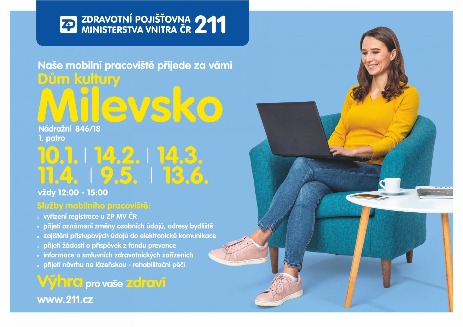 Plakát Zdravotní pojišťovna Ministerstva vnitra ČR 