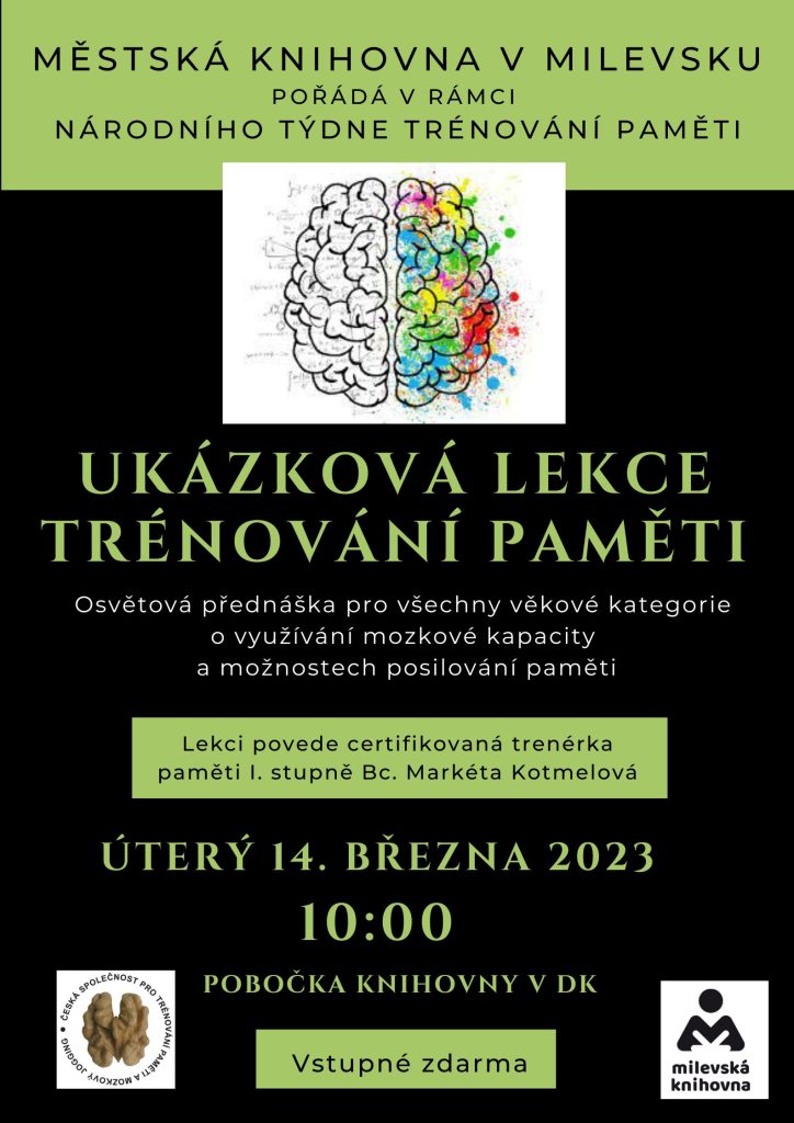Plakát Ukázková lekce trénování paměti