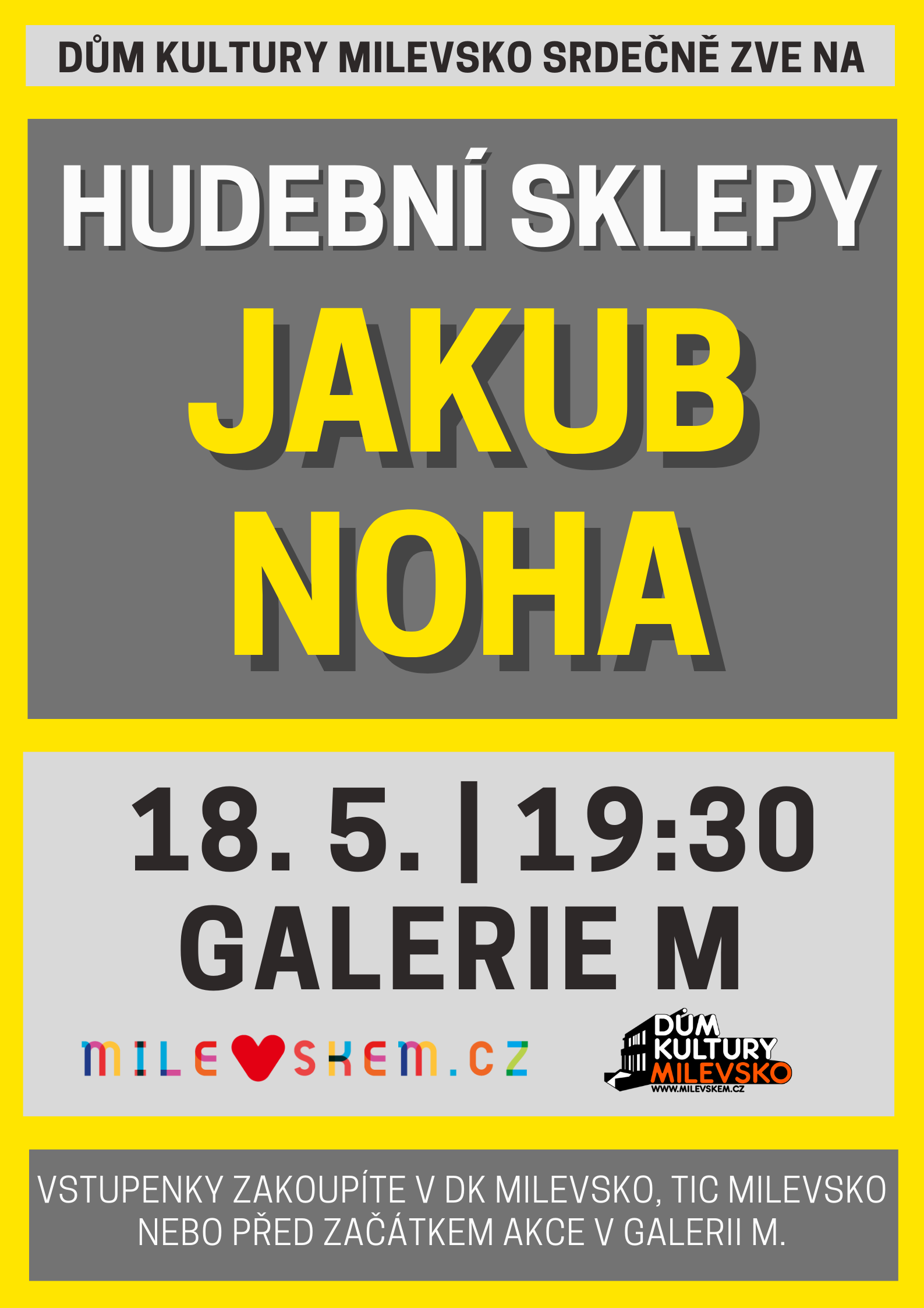 Plakát Hudební sklepy - Jakub Noha