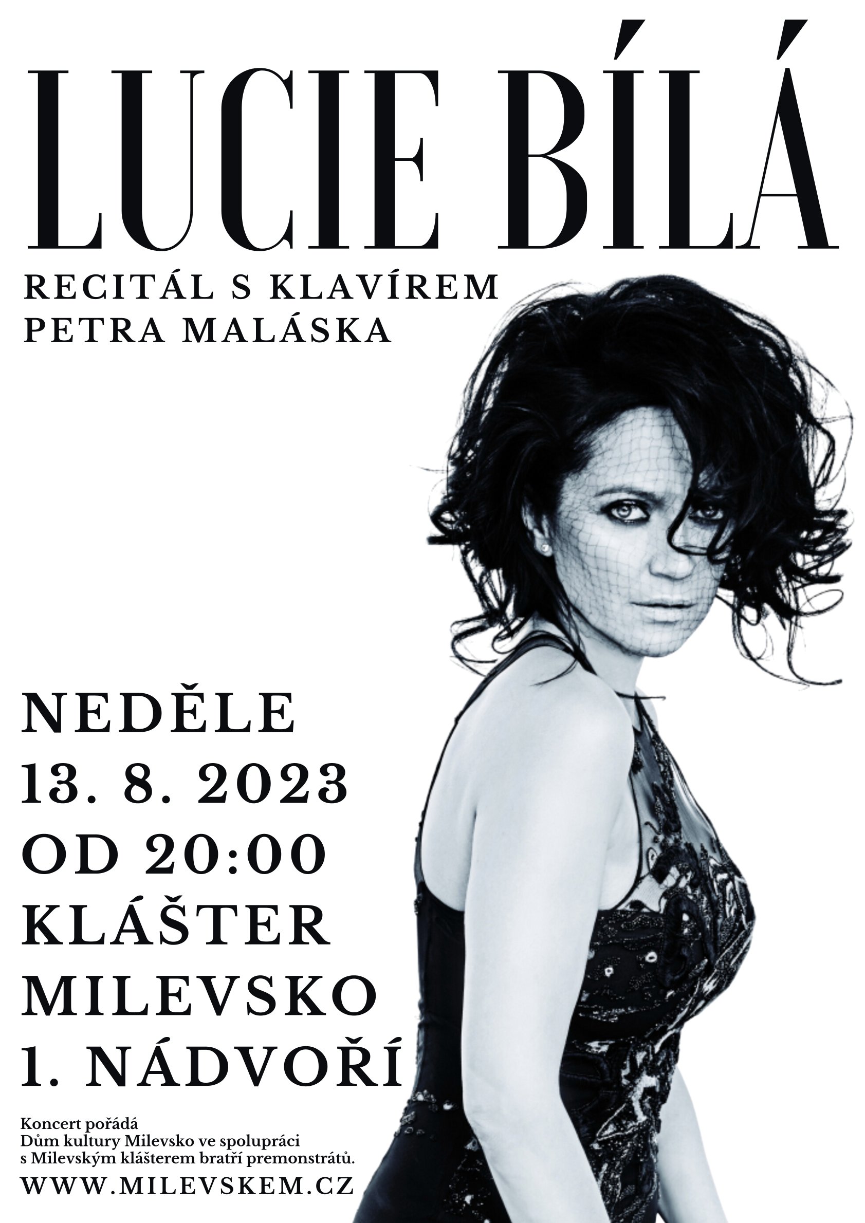 Plakát Recitál Lucie Bílé s klavírem Petra Maláska
