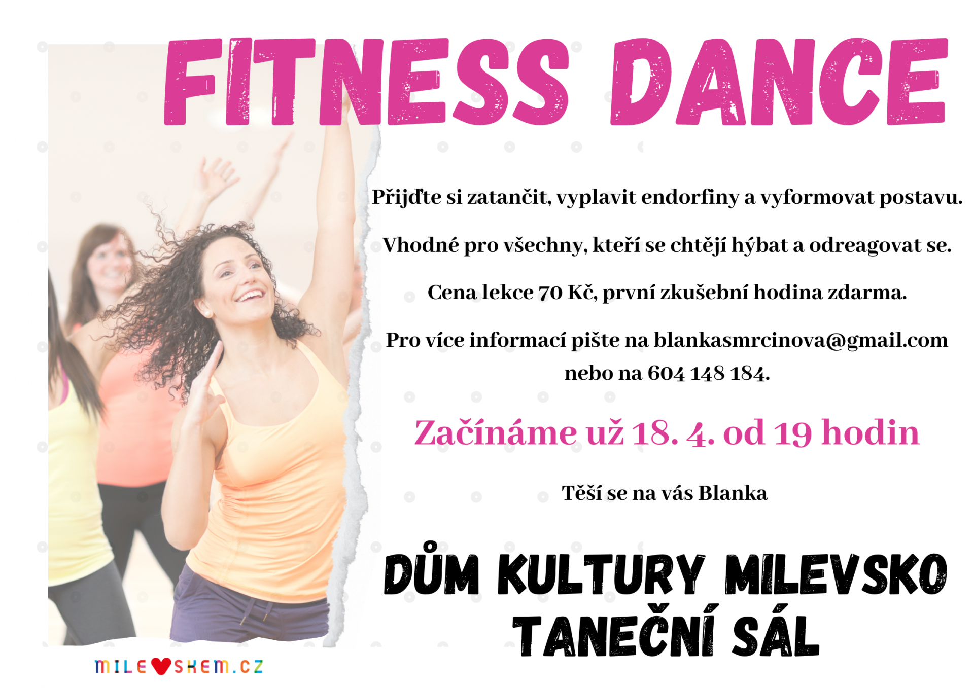 Plakát Kurz - Fitness dance