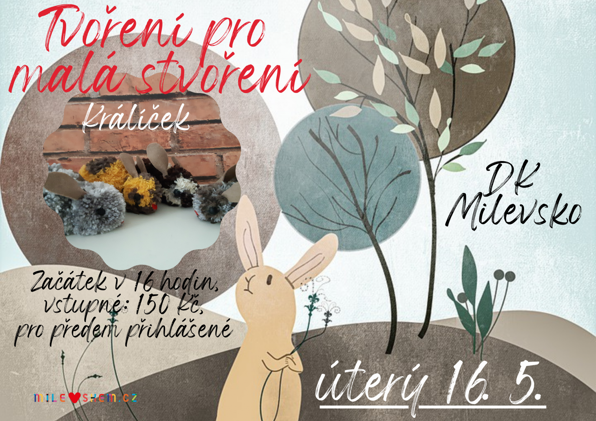 Plakát Tvoření pro malá stvoření - Králíček