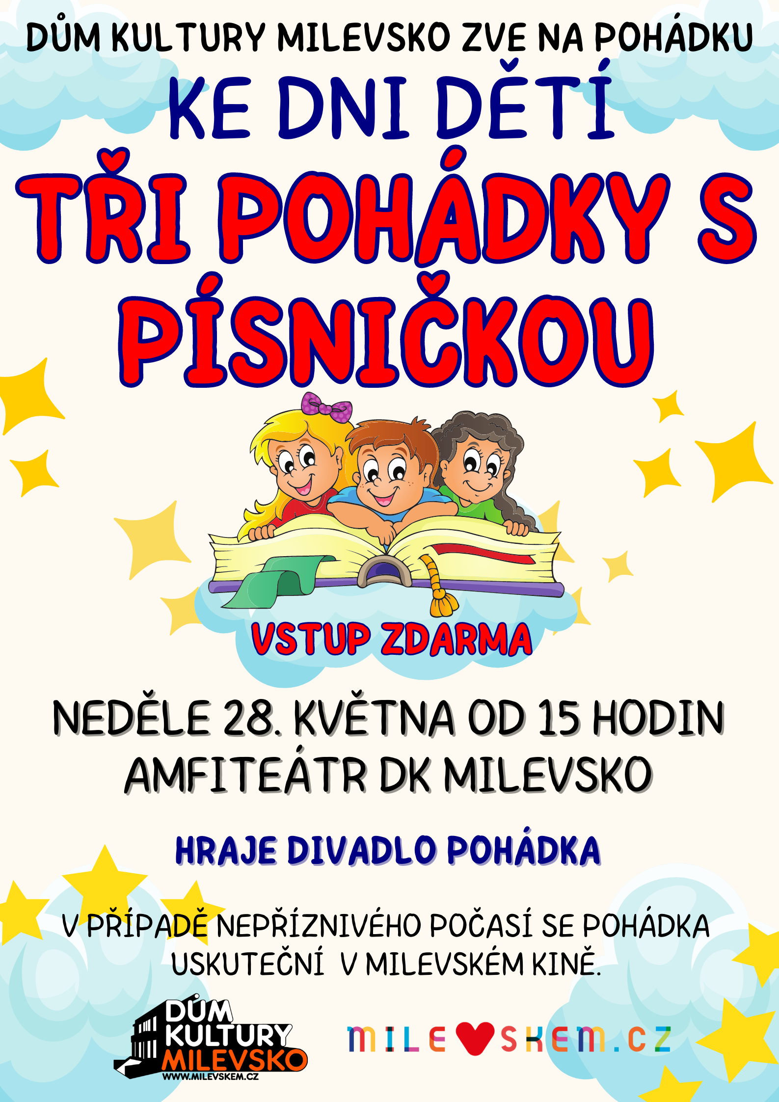 Plakát Pohádka ke Dni dětí - Tři pohádky s písničkou