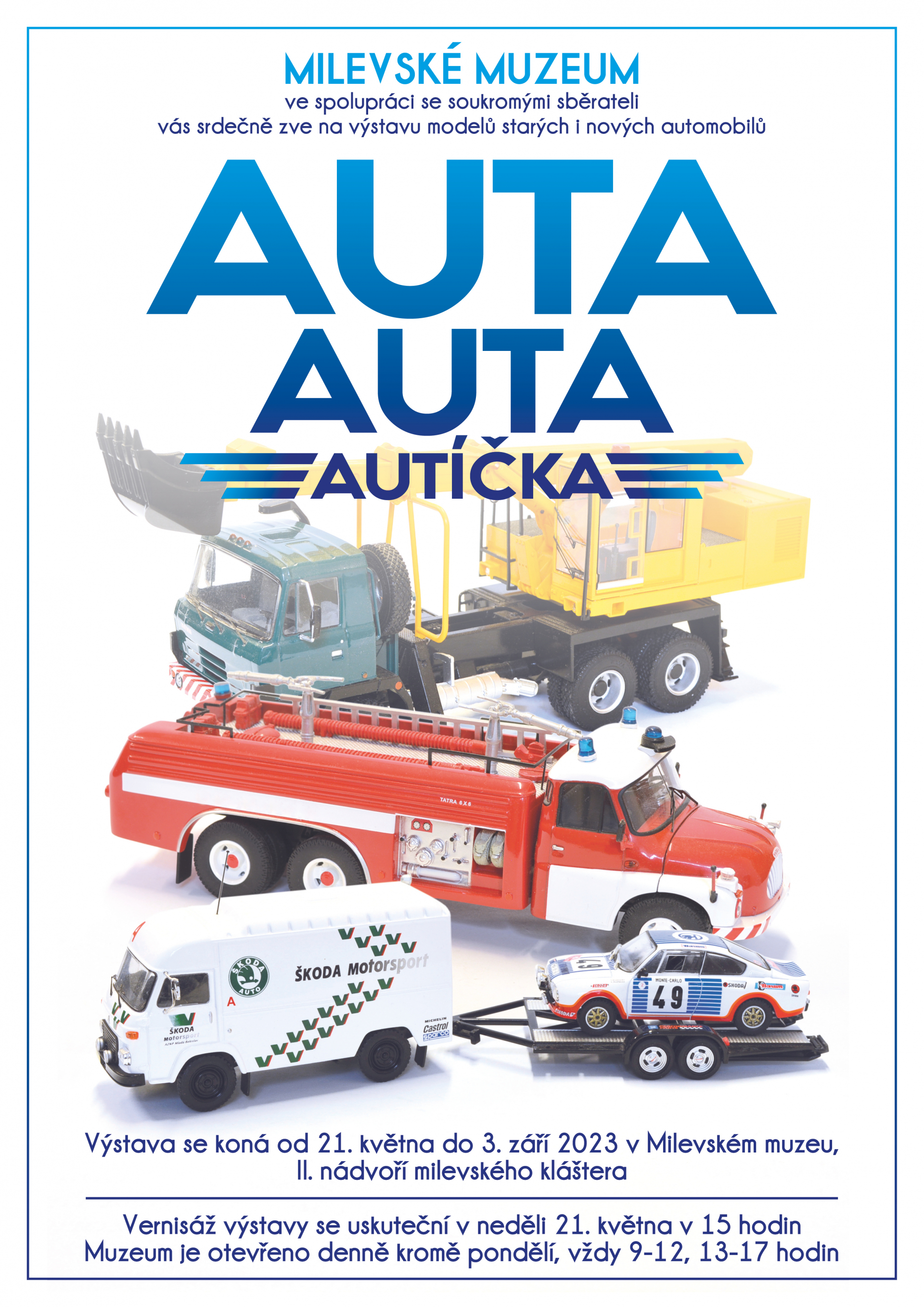 Plakát Vernisáž výstavy Auta, Auta, Autíčka
