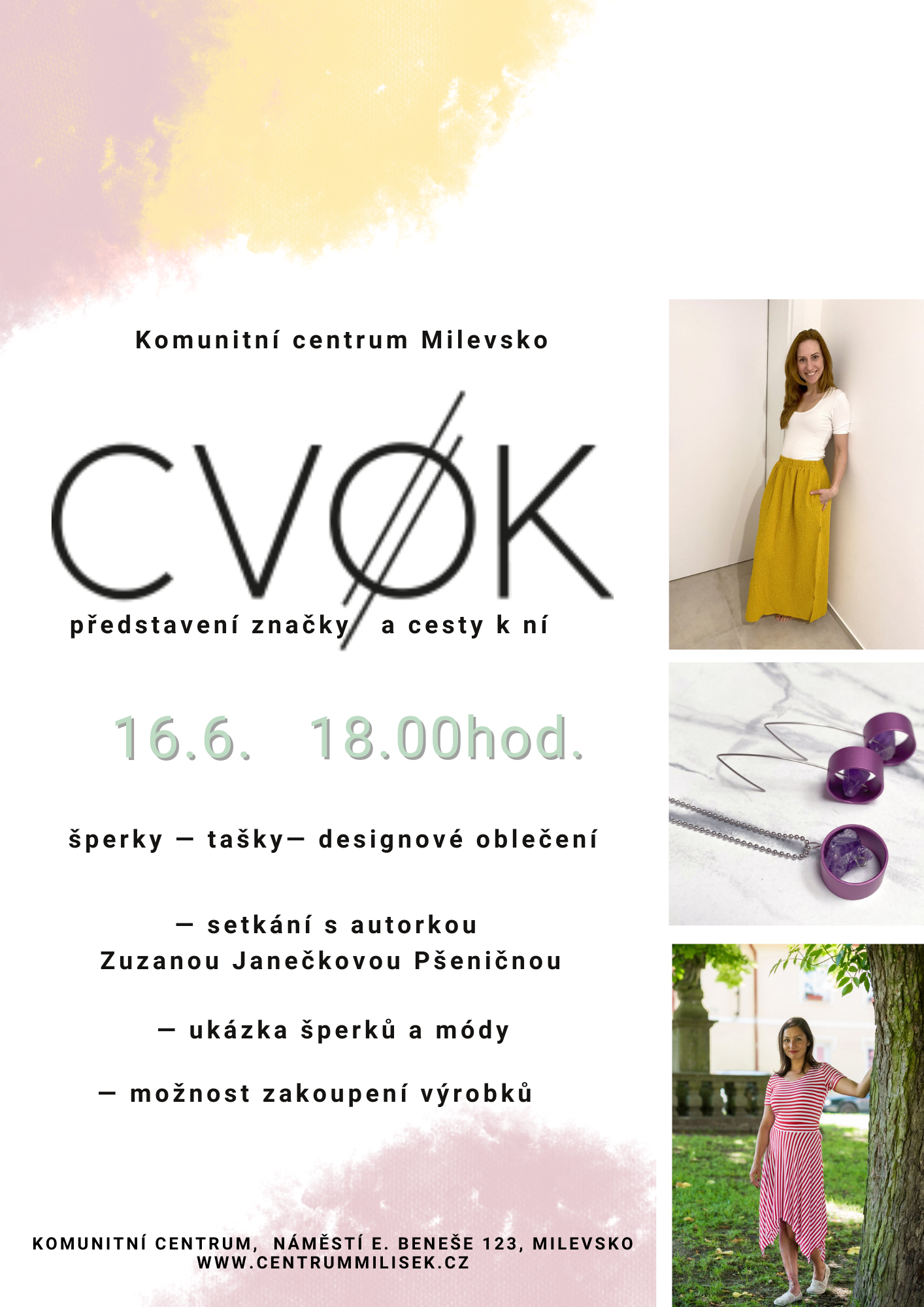 Plakát CVOK – Představení značky a cesty k ní