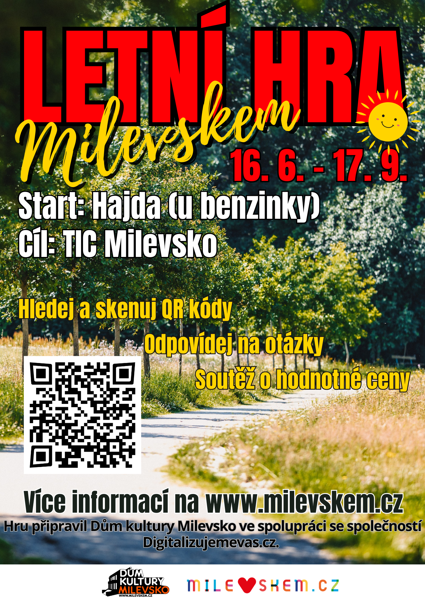 Plakát Letní hra Milevskem
